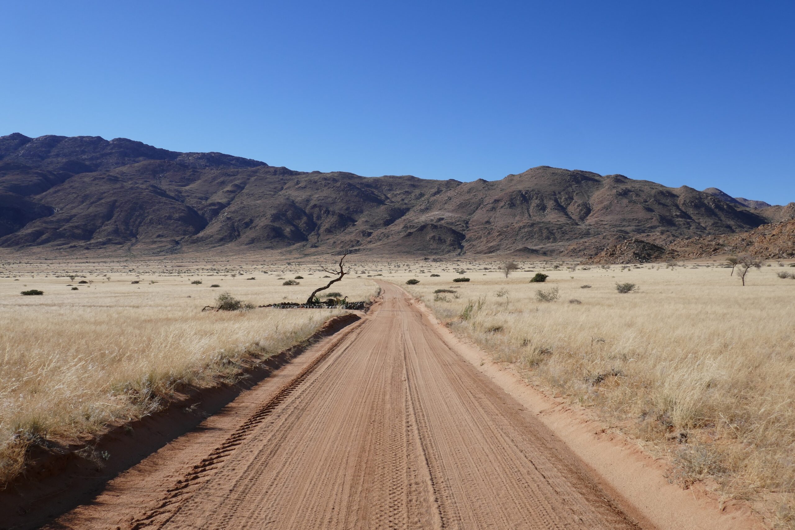 FAQ Namibia - Strada sterrata in un self drive